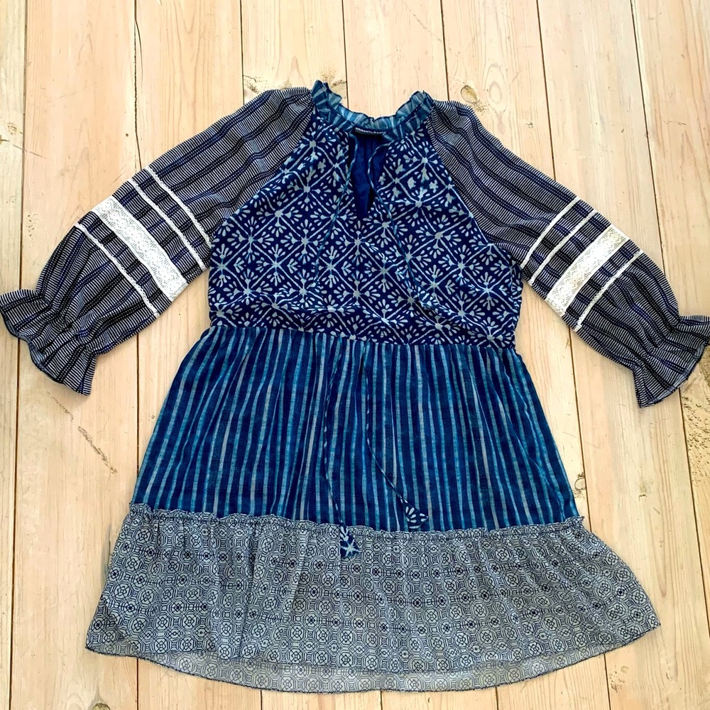 Anthropologie Swing Dress with Bold Prints